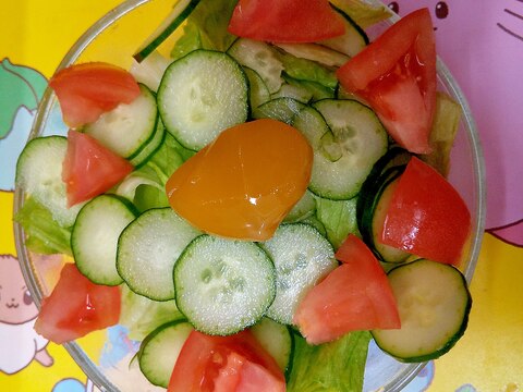 冷蔵庫にあるお野菜で一口サラダ